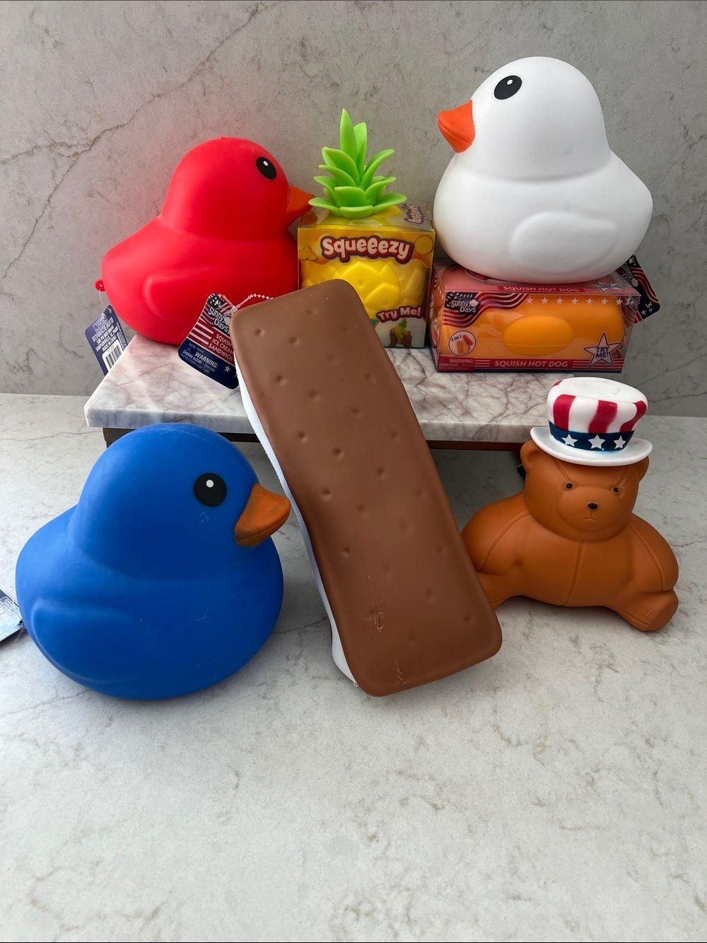 Sunny Days Ultimate Bundle Squishy Patriotic Summer Fidget Toys